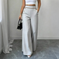 🏆 LIMITED-TIME 50% OFF!☀️👖 Women's High-Waisted Wide-Leg Pants with Contrast Trim