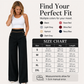 🏆 LIMITED-TIME 50% OFF!☀️👖 Women's High-Waisted Wide-Leg Pants with Contrast Trim