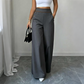 🏆 LIMITED-TIME 50% OFF!☀️👖 Women's High-Waisted Wide-Leg Pants with Contrast Trim