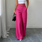 🏆 LIMITED-TIME 50% OFF!☀️👖 Women's High-Waisted Wide-Leg Pants with Contrast Trim