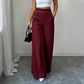 🏆 LIMITED-TIME 50% OFF!☀️👖 Women's High-Waisted Wide-Leg Pants with Contrast Trim