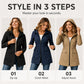 💖LAST DAY SALE 50% OFF✨Women's Water Resistant Hooded Rain Jacket