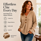 Women's V Neck Knit Sweater