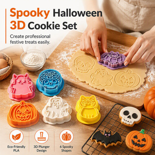 🔥LAST DAY SALE ONLY ￡6.99!!🔥Halloween Mini Skull Cookie Cutter