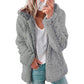 Women's Hooded Zip-Up Fuzzy Jacket