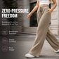 🧶 Textured Comfort | Women's Ribbed-Knit Wide-Leg Trousers