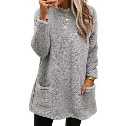 Women's Warm Crew Neck Long Sleeve Top