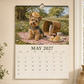 🐶Surprise Price: Only £8.99!!!📅2027 Yorkshire Terrier Wall Calendar