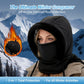Plush-lined Thickened Thermal Hat with Face Mask
