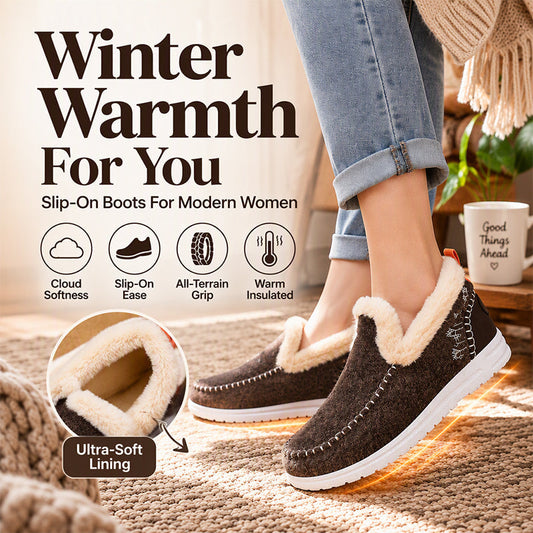🌨️👢 Women's Winter Plush-Lined Snow Boots | Cozy Warmth & Winter-Ready Comfort ✨