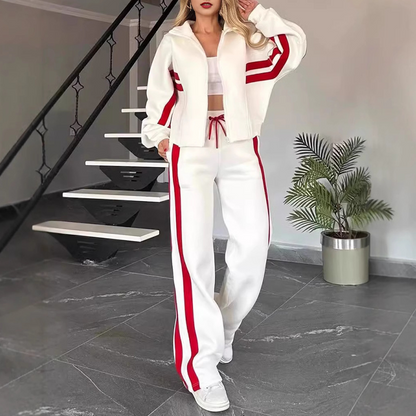 🏃‍♀️🎾 Women's Stripe Sporty 2-Piece Set | Easy Matching & Everyday Movement ✨