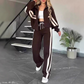 🏃‍♀️🎾 Women's Stripe Sporty 2-Piece Set | Easy Matching & Everyday Movement ✨